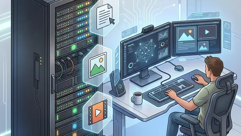 Мощный компьютер и серверная инфраструктура для локальной работы ИИ-модели