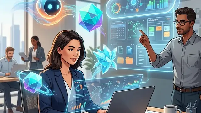 Абстрактная иллюстрация новостей об обновлениях искусственного интеллекта и новых моделях