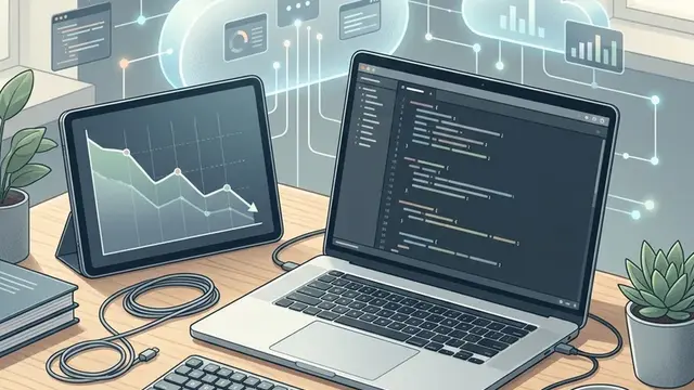 Рабочее место разработчика с намёком на сокращение лимитов Claude Code