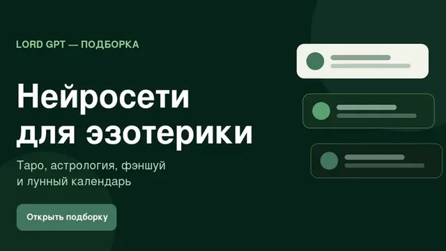 Нейросети для эзотерики: таро, гороскоп и предсказания