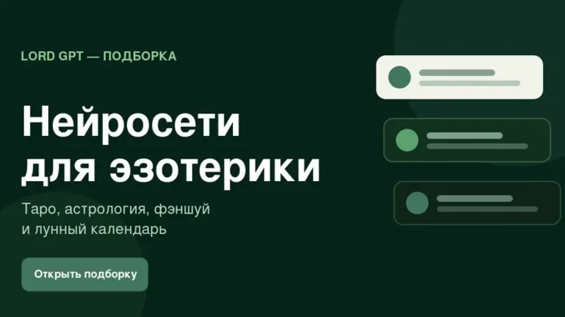 Нейросети для эзотерики: таро, гороскоп и предсказания
