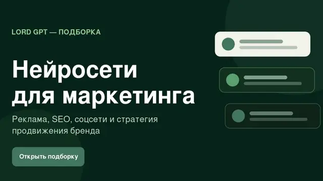 Нейросети для маркетинга и рекламы: 9 ИИ-помощников