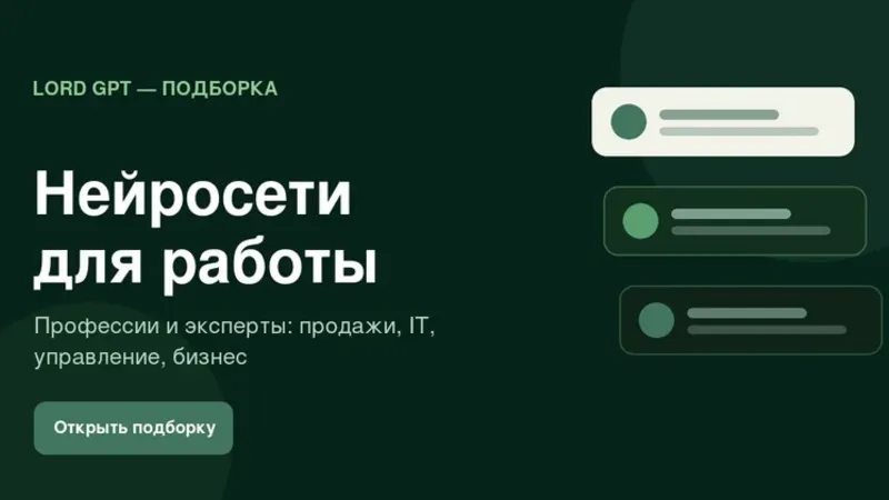Нейросети для работы: 10 профессий и экспертов