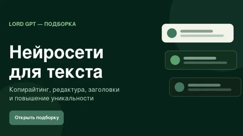 Нейросети для работы с текстом: 10 ИИ-помощников